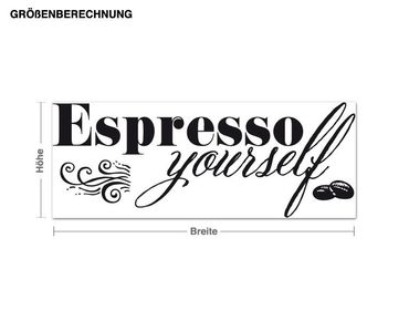 Sticker mural - Espresso yourself