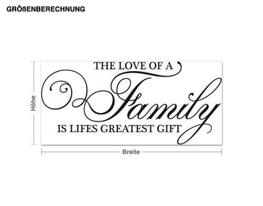 Sticker mural - The love of a family ...