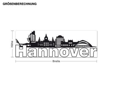 Sticker mural - Hannover Skyline