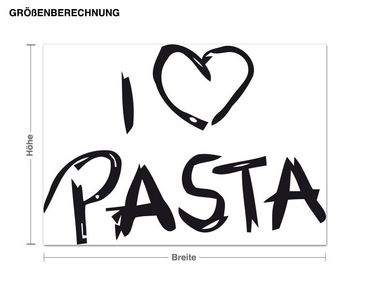 Sticker mural - I Love Pasta