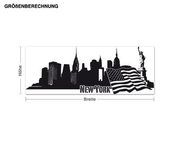 Sticker mural - New York Skyline