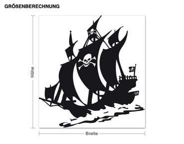 Sticker mural - Pirates at sea