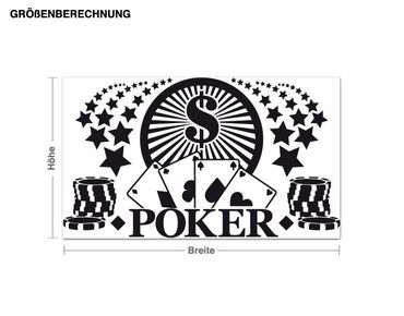 Sticker mural - Poker