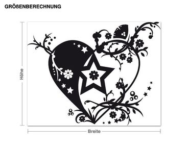 Sticker mural - Tendril heart