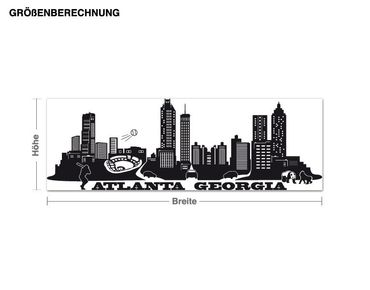 Sticker mural - Skyline Atlanta Georgia