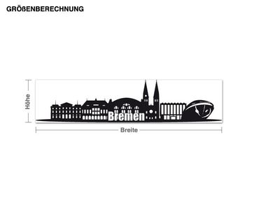 Sticker mural - Skyline of Bremen