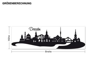 Sticker mural - Skyline Dresden