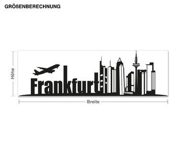 Sticker mural - Skyline Frankfurt
