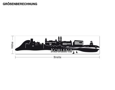 Sticker mural - Skyline Koblenz