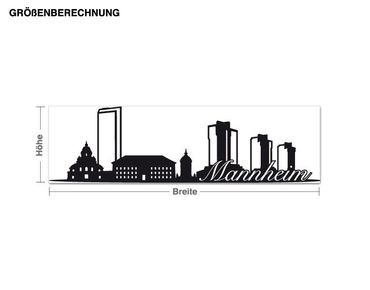 Sticker mural - Skyline Mannheim