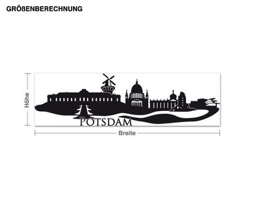 Sticker mural - Skyline Potsdam and lettering