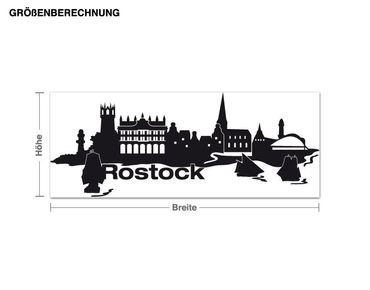 Sticker mural - Skyline Rostock