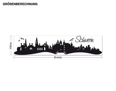 Sticker mural - Skyline Schwerin