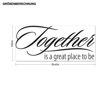Sticker mural - Together is great place to be