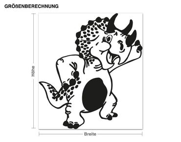 Sticker mural - Friendly Triceratops