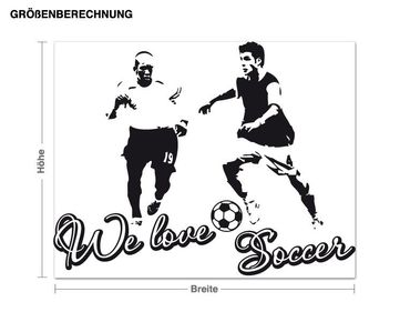 Sticker mural - We love soccer