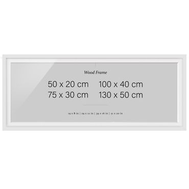 Cadre - Picture Frame White Panorama Cross