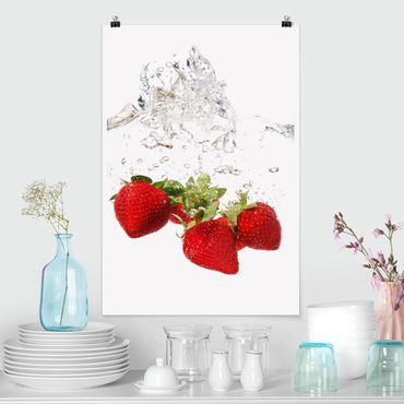 Poster cuisine - Strawberry Water
