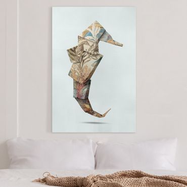 Impression sur toile - Origami Seahorse