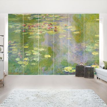 Panneau coulissant - Claude Monet - Green Waterlilies