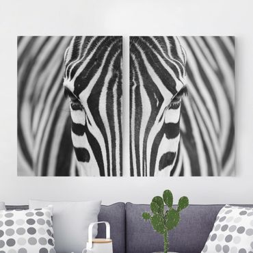 Impression sur toile 2 parties - Zebra Look