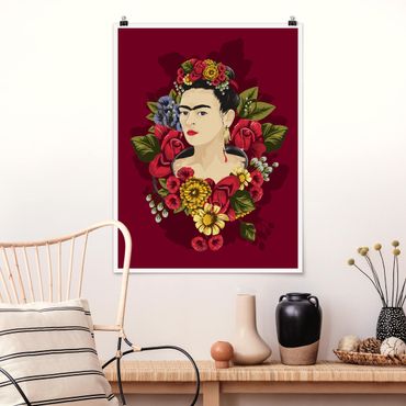 Poster reproduction - Frida Kahlo - Roses