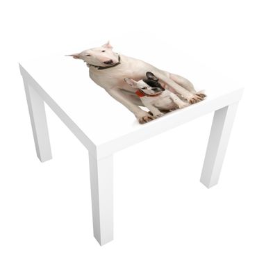 Papier adhésif pour meuble IKEA - Lack table d'appoint - Bull Terrier And Friend