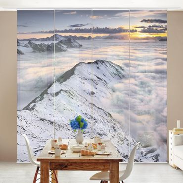 Set de panneaux coulissants - View Of Clouds And Mountains