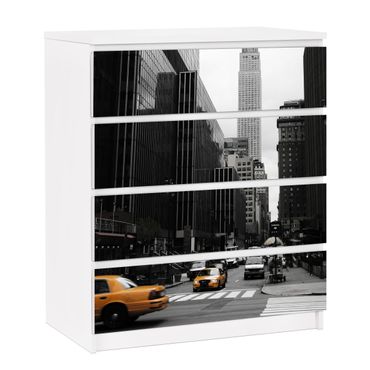 Papier adhésif pour meuble IKEA - Malm commode 4x tiroirs - Empire State Building