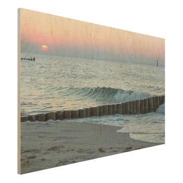 Impression sur bois - Sunset At The Beach