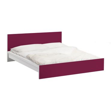 Papier adhésif pour meuble IKEA - Malm lit 180x200cm - Colour Wine Red
