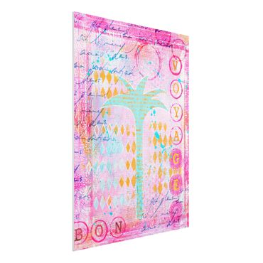 Impression sur forex - Colourful Collage - Bon Voyage With Palm Tree