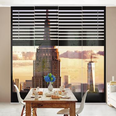 Set de panneaux coulissants - Window View Blind - Empire State Building New York