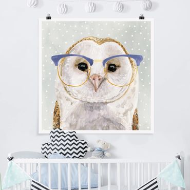 Poster - Animals With Glasses - Owl