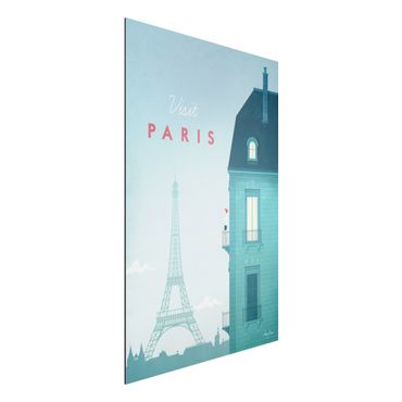Impression sur aluminium - Travel Poster - Paris