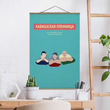 Tableau en tissu avec porte-affiche - Film Poster Kidnapping, Caucasian Style