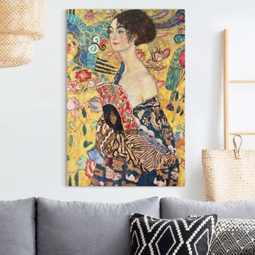 Tableau sur toile - Gustav Klimt - Lady With Fan