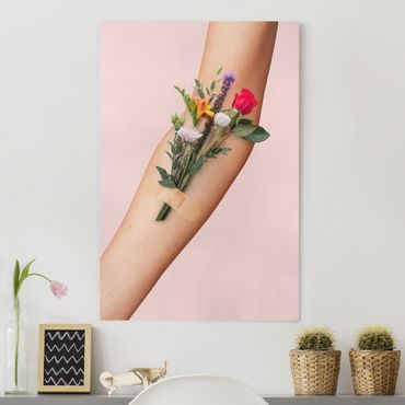 Impression sur toile - Arm With Flowers
