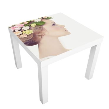 Papier adhésif pour meuble IKEA - Lack table d'appoint - Princess Rose Red