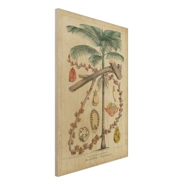 Impression sur bois - Vintage Board Exotic Palms II