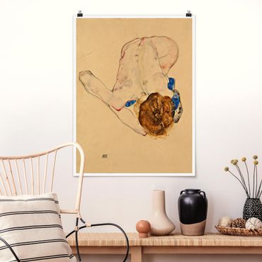 Poster reproduction - Egon Schiele - Forward Flexed Act