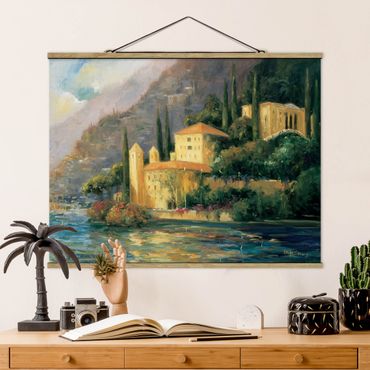 Tableau en tissu avec porte-affiche - Italian Countryside - Country House