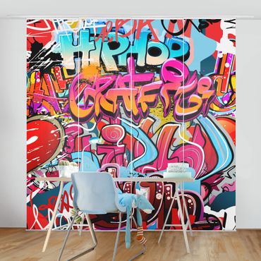 Set de panneaux coulissants - Hip Hop Graffiti