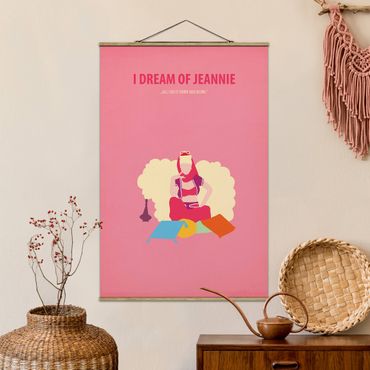 Tableau en tissu avec porte-affiche - Film Poster I Dream Of Jeannie