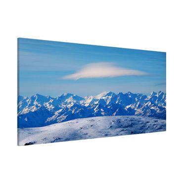 Tableau magnétique - Snowy Mountain Landscape