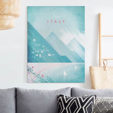 Impression sur toile - Travel Poster - Italy