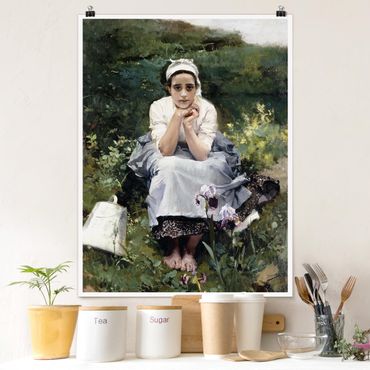 Poster - Joaquin Sorolla - The Milkmaid