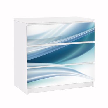 Papier adhésif pour meuble IKEA - Malm commode 3x tiroirs - Blue Dust