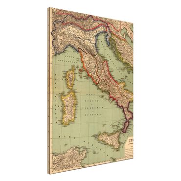 Tableau magnétique - Vintage Map Italy