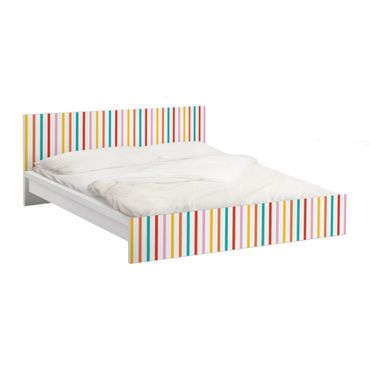 Papier adhésif pour meuble IKEA - Malm lit 160x200cm - No.UL750 Stripes